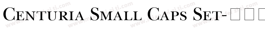 Centuria Small Caps Set字体转换